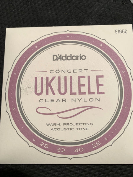 D'Addario Clear Nylon Ukulele Strings For Concert Ukulele - Aloha City Ukes