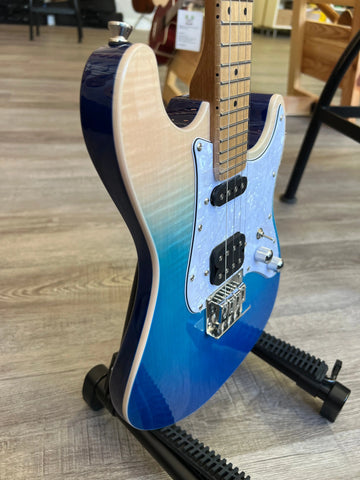 Flight pathfinder solid body transparent blue electric ukulele deals