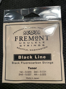 Fremont Tenor Black Line Flurocarbon Ukulele Strings - High G Set - Black - Aloha City Ukes