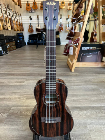 KALA KA-PX-EBY-C Premier Exotic Ebony Concert Ukulele - Gloss - KA