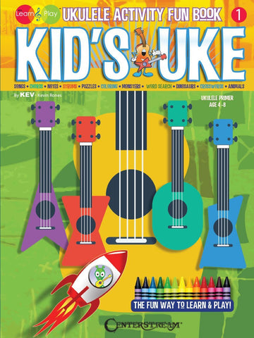 Kid's Uke - Ukulele Fun Activity Book Volume 1 - Kids Learn and Play - Aloha City Ukes