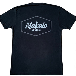 Makaio Ukulele T-Shirt - Black Super Soft - Unisex - Aloha City Ukes