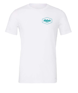 Makaio Ukulele T-Shirt - White/Teal Super Soft - Unisex - Aloha City Ukes
