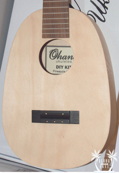 OHANA PKC Kit Build Your Own Pineapple Ukulele Kit - DIY - Paint Your Own Design Ohana Music
