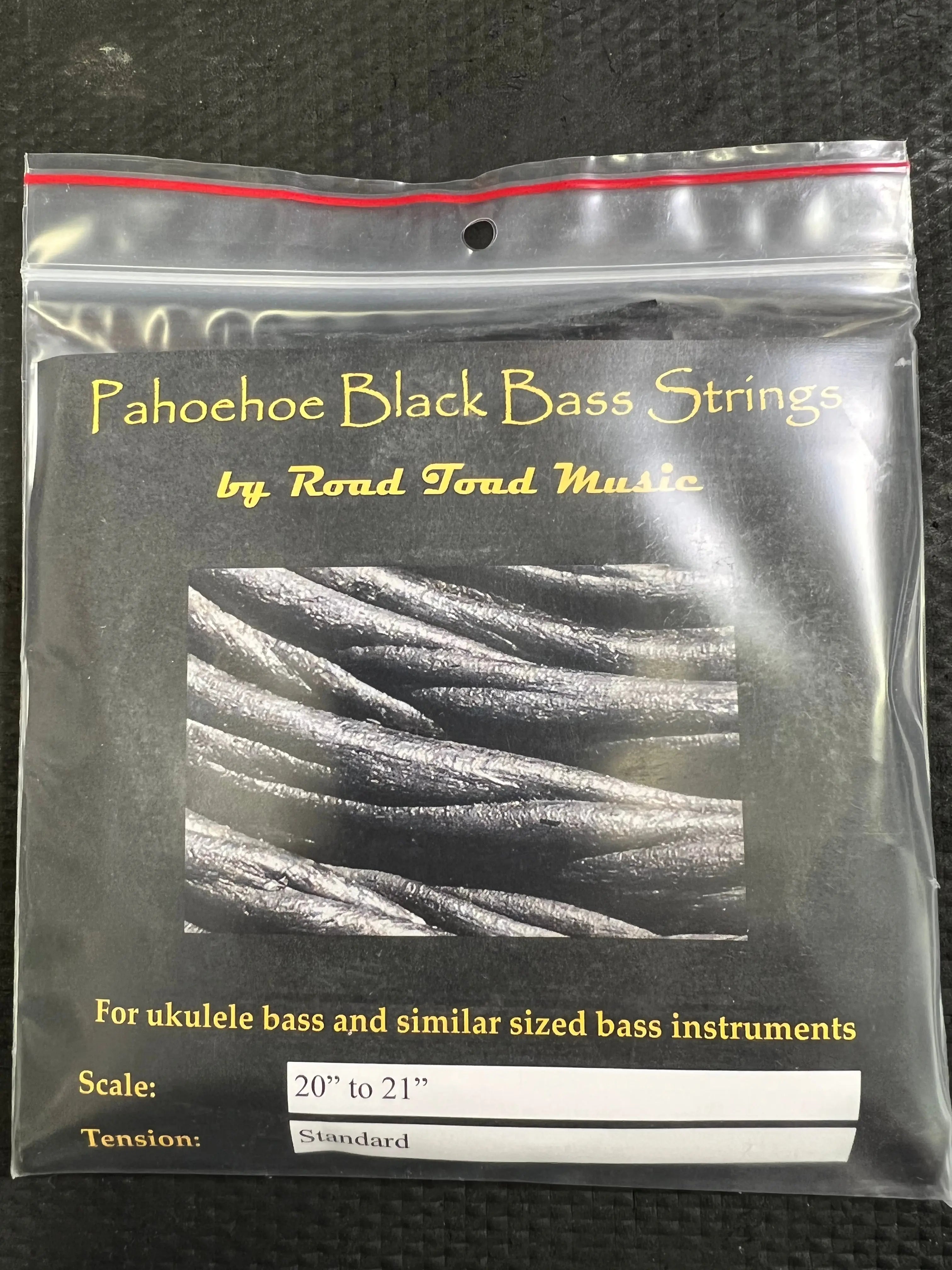 Pahoehoe Black UBass Strings by Road Toad Music - Kala UBass 4 String Set
