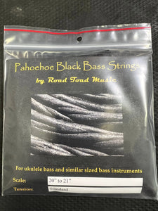 Pahoehoe Black UBass Strings by Road Toad Music - Kala UBass 4 String Set - Aloha City Ukes