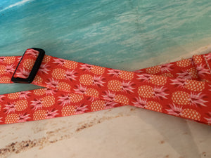 Perri's Pink/Orange Pineapples Ukulele Strap 1.5" - Aloha City Ukes