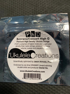 PhD Soprano/Concert Ukulele Strings High G Set - PhD Ukulele Creations - Aloha City Ukes
