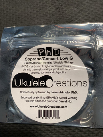 PhD Soprano/Concert Ukulele Strings Low G Set - PhD Ukulele Creations - Aloha City Ukes