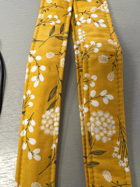 Quiltsand Woven Ukulele Strap - Mellow Yellow - Adjustable - Aloha City Ukes