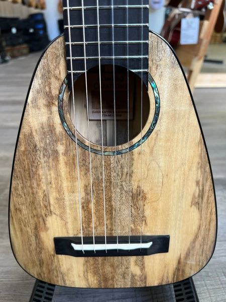 Romero Creations Solid Spalted Mango Tiny Tenor 6 String Guitalele/Guitarlele w/Case #2 - RC-TT6-MG Ukulele - Aloha City Ukes