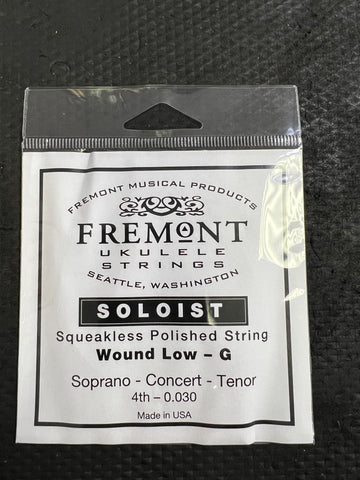 Fremont Soloist Single Wound Low G String for Soprano, Concert or Teno - Aloha City Ukes