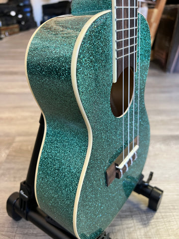 KALA KA-SPARK-AQUA Concert Ukulele - Aquamarine Retro Sparkle