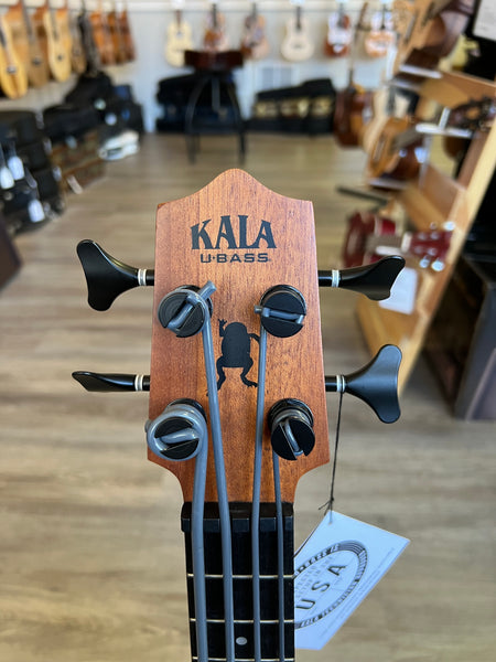 KALA Mahogany Rumbler Acoustic-Electric U-Bass w/Case - UBASS - Aloha City Ukes