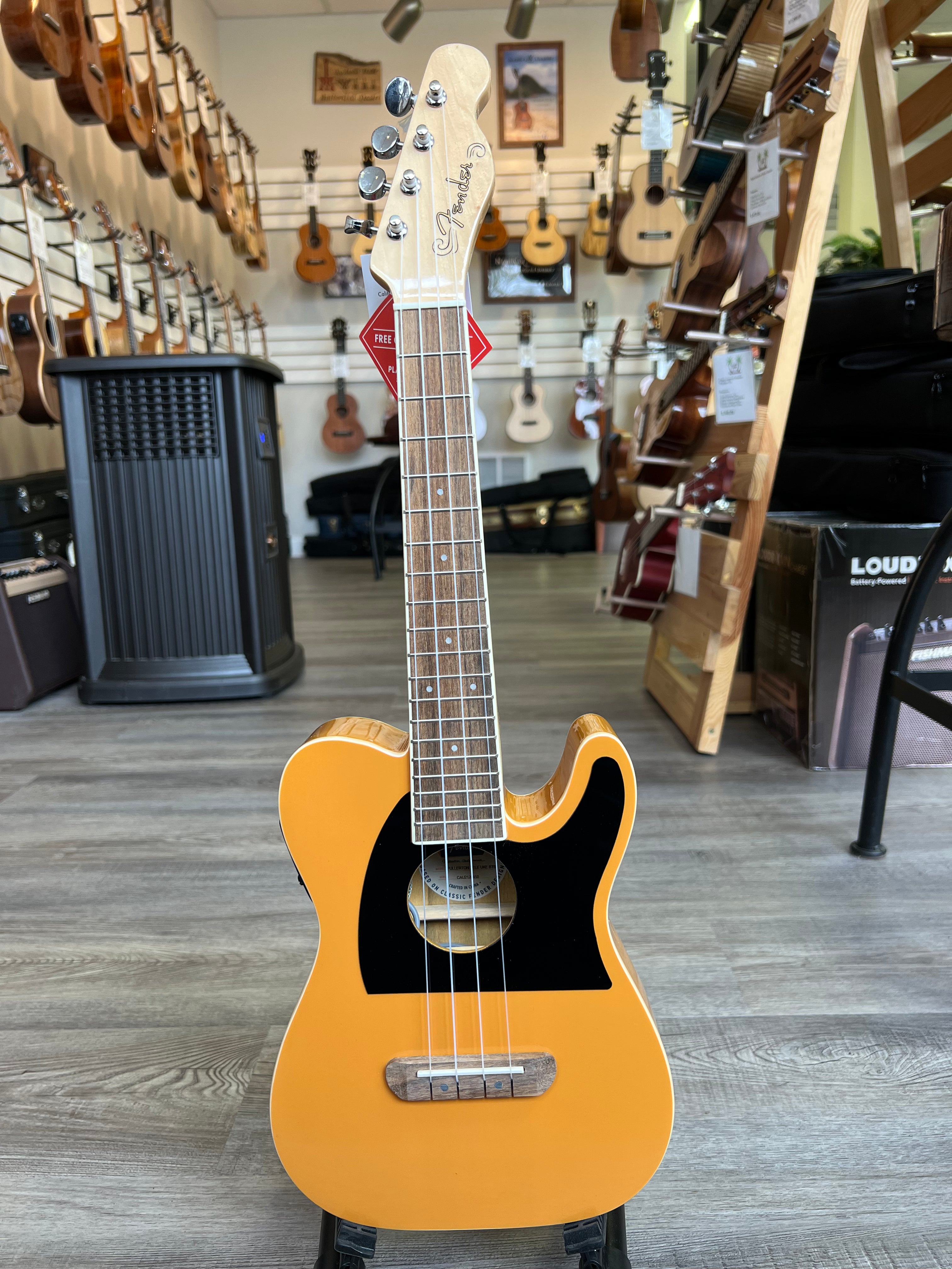 Fender / Fullerton Tele Uke Walnut Fingerboard White Pickguard 2-Color  Sunburst フェンダー ウクレレ《+4582600680067》：イシバシ器 ＷＥＢ ＳＨＯＰ - 弦楽器