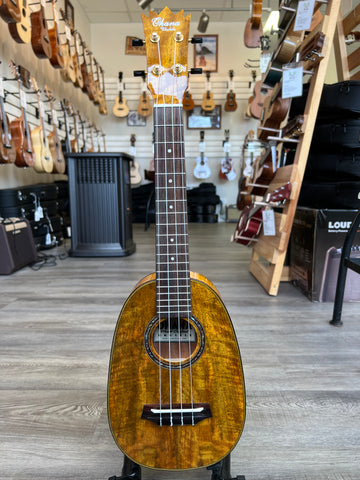 OHANA PKC-150SMO Spalted Mango Pineapple Concert Ukulele