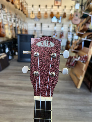 KALA KA-SPARK-PINK Concert Ukulele - Retro Pink Champagne Sparkle