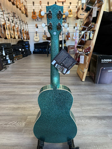 KALA KA-SPARK-AQUA Concert Ukulele - Aquamarine Retro Sparkle