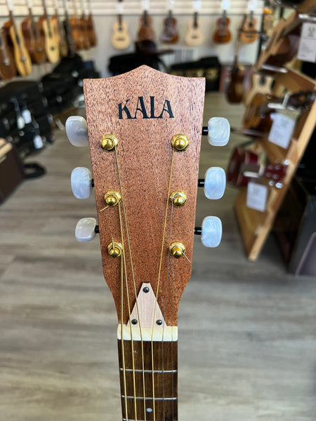 KALA KA-GTR-TRVS Solid Spruce Top Travel Guitar - Steel Strings - Aloha City Ukes
