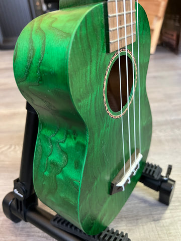 Ohana SK-15WGN Willow Wood Soprano Ukulele - Green - Aloha City Ukes