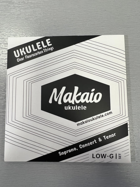 Makaio Fluorocarbon Ukulele Strings - Low G Set - Soprano, Concert, Te - Aloha City Ukes