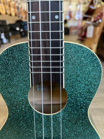 KALA KA-SPARK-AQUA Concert Ukulele - Aquamarine Retro Sparkle